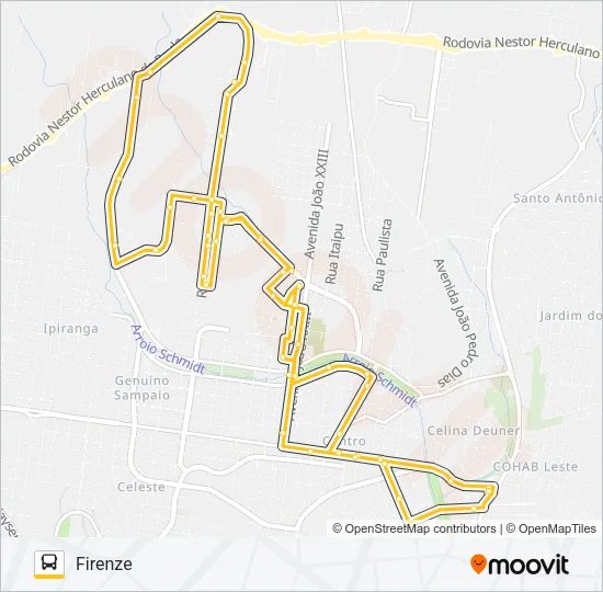 L12 FIRENZE Bus Line Map