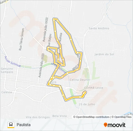 L11 PAULISTA Bus Line Map