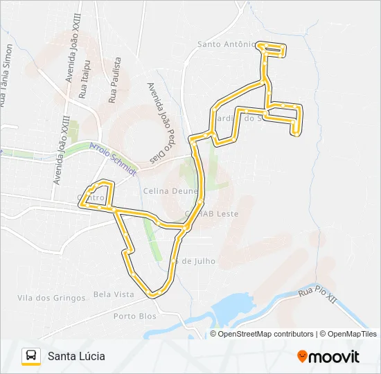L1 SANTA LÚCIA Bus Line Map
