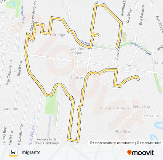L14 COLEGIAL IMIGRANTE Bus Line Map