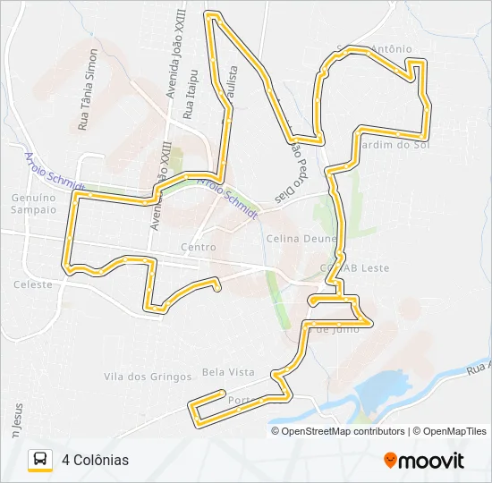 L13 COLEGIAL 4 COLÔNIAS Bus Line Map
