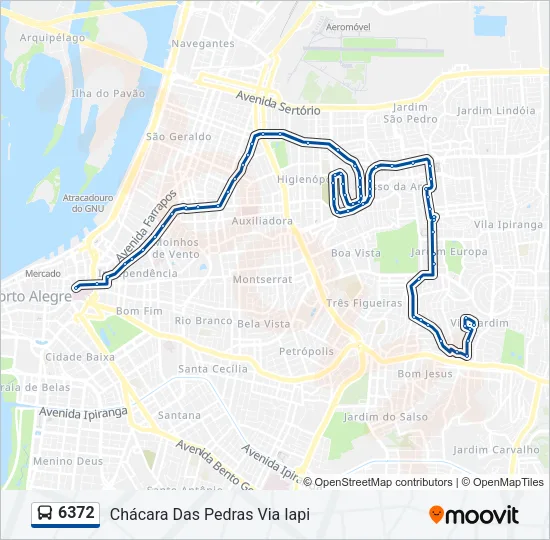 6372 Bus Line Map