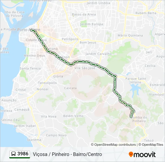 3986 Bus Line Map