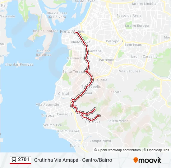 2701 Bus Line Map