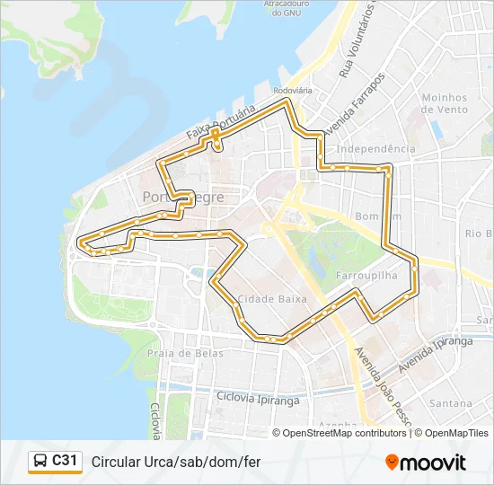 C31 Bus Line Map