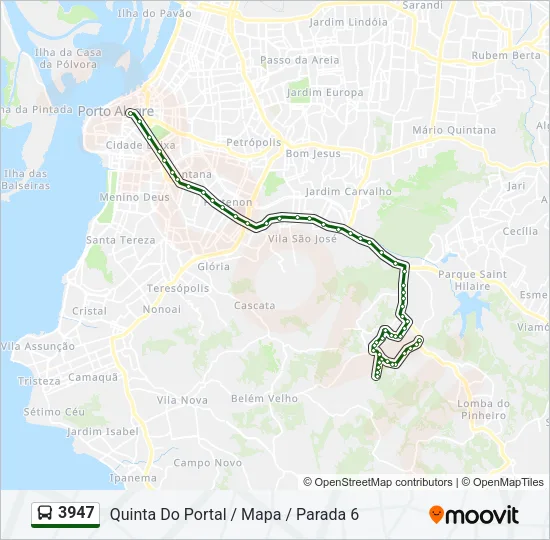 3947 Bus Line Map