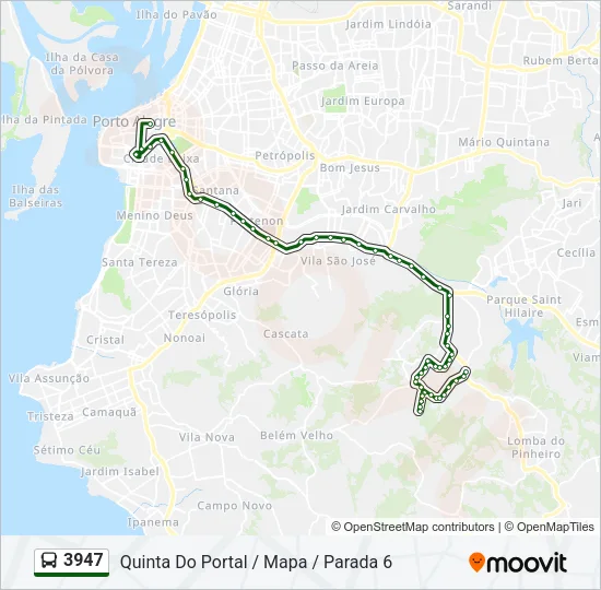 3947 Bus Line Map