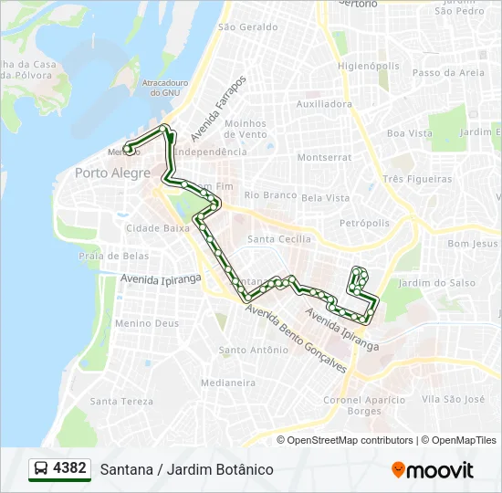 4382 Bus Line Map