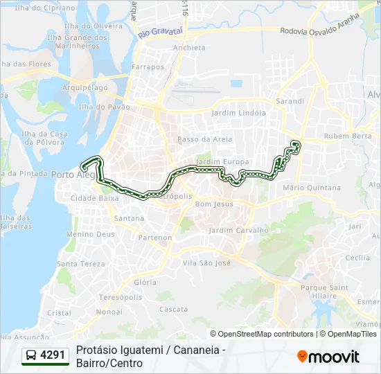 4291 Bus Line Map