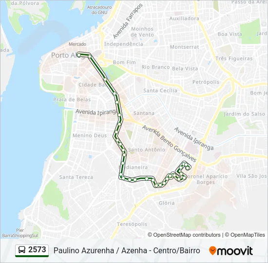2573 Bus Line Map