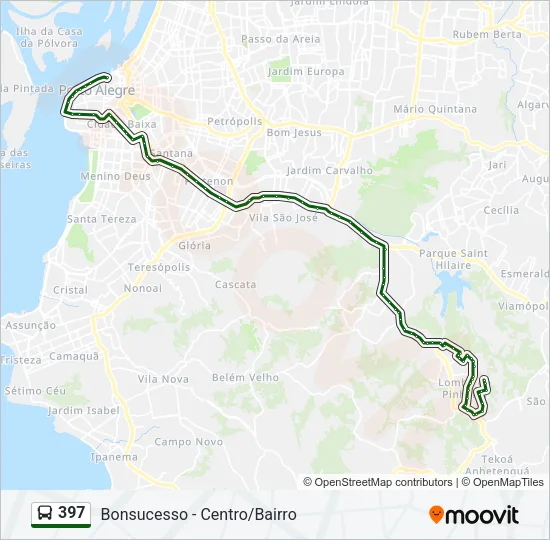 397 Bus Line Map