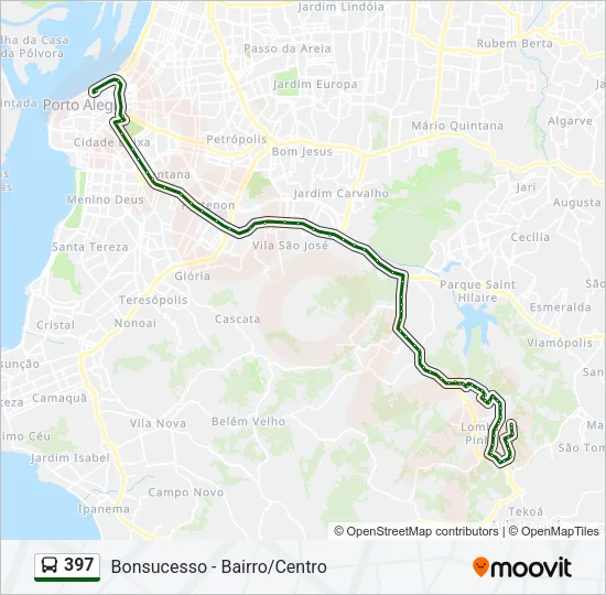 397 Bus Line Map