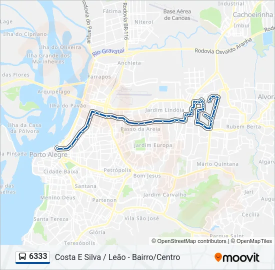 6333 Bus Line Map