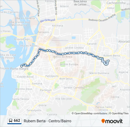 662 Bus Line Map