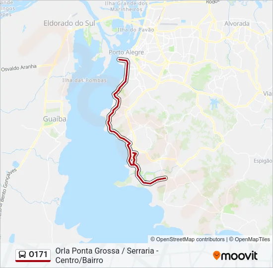 O171 Bus Line Map