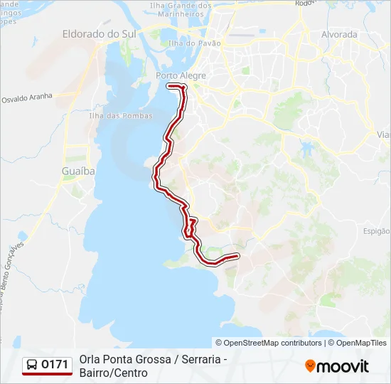 O171 Bus Line Map