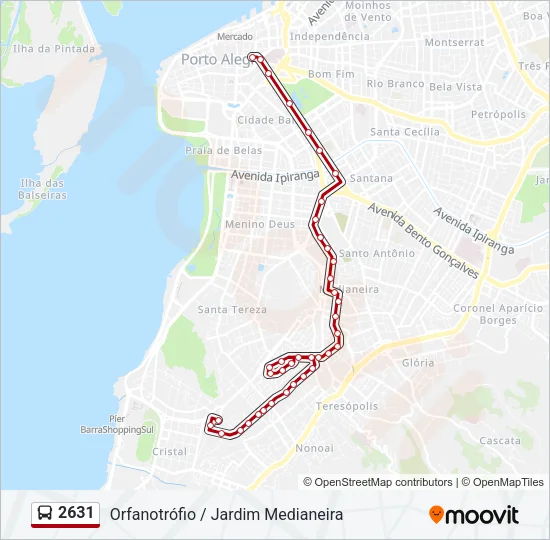 2631 Bus Line Map