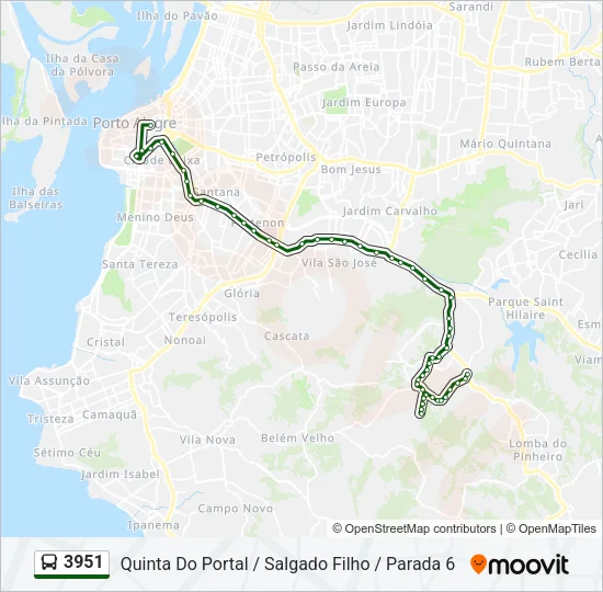 3951 Bus Line Map