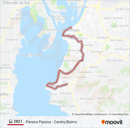 2821 Bus Line Map
