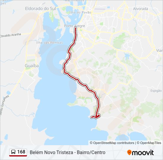 168 bus Line Map