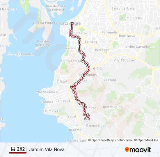 262 Bus Line Map