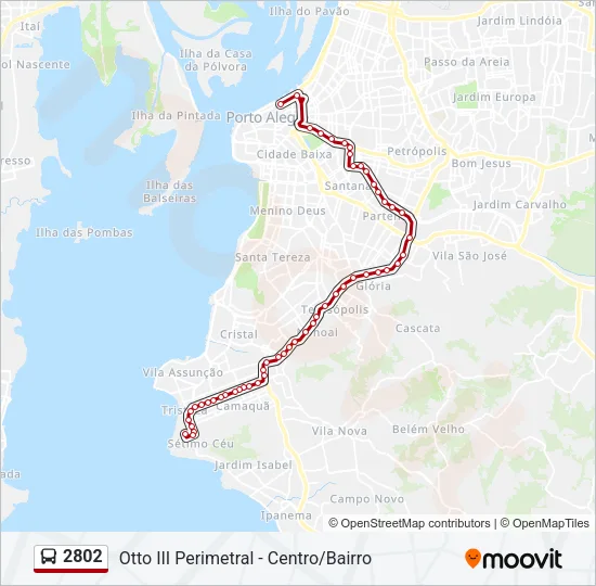 2802 Bus Line Map