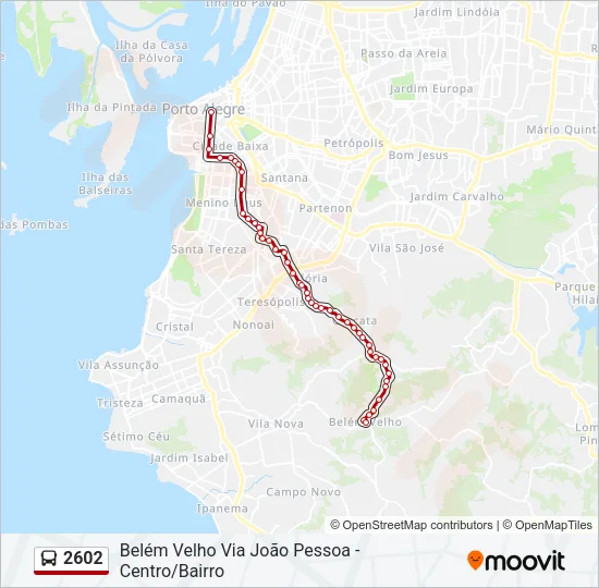 2602 Bus Line Map