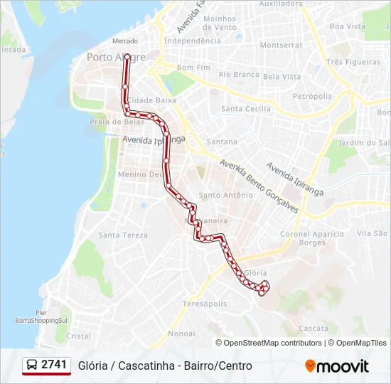 2741 Bus Line Map