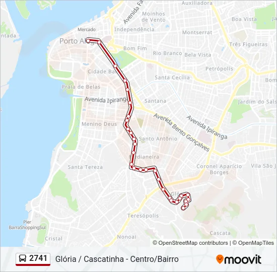 2741 Bus Line Map