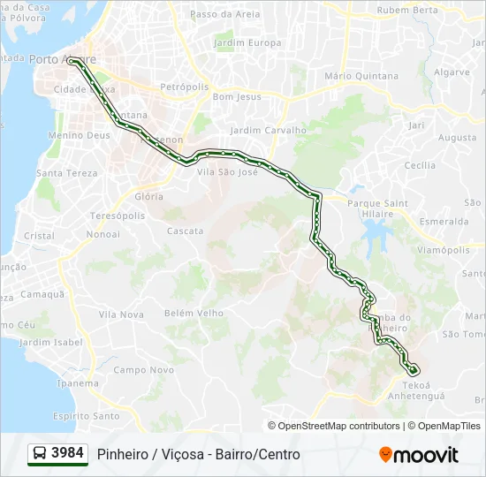 3984 Bus Line Map