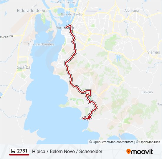 Mapa de 2731 de autobús