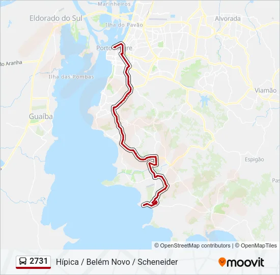 2731 Bus Line Map