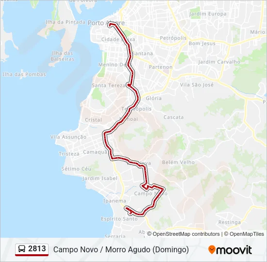 2813 Bus Line Map