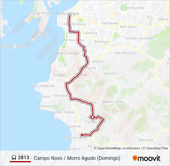 2813 Bus Line Map