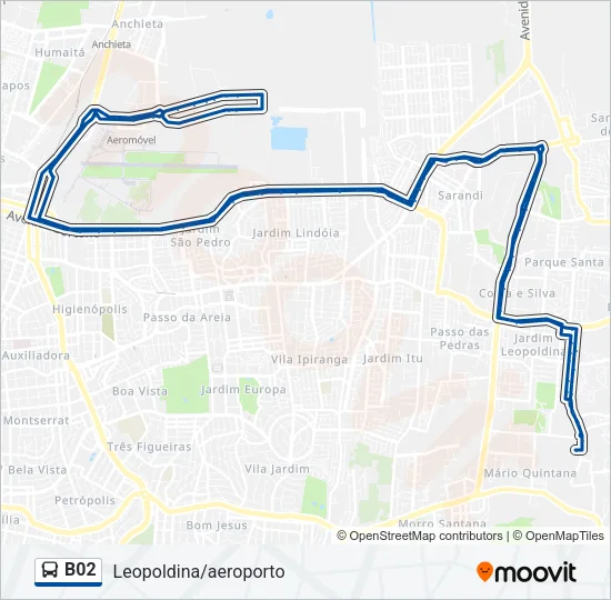 B02 Bus Line Map