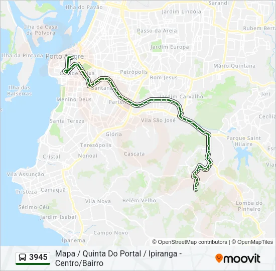 3945 Bus Line Map