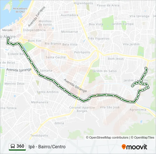 360 Bus Line Map