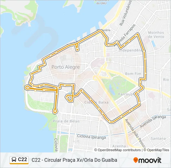 C22 Bus Line Map