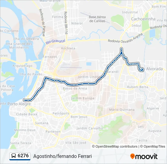 6276 Bus Line Map