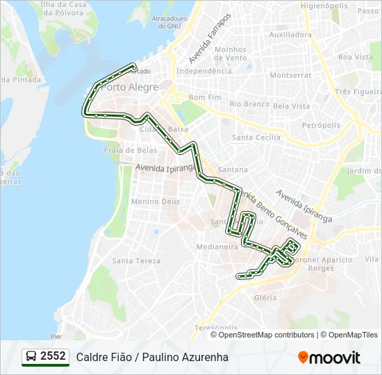 2552 Bus Line Map