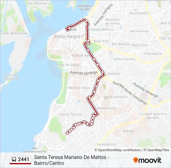 2441 Bus Line Map