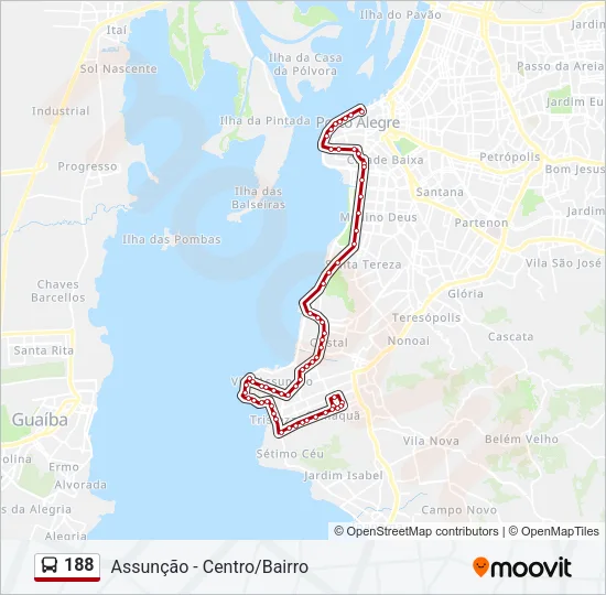 188 Bus Line Map