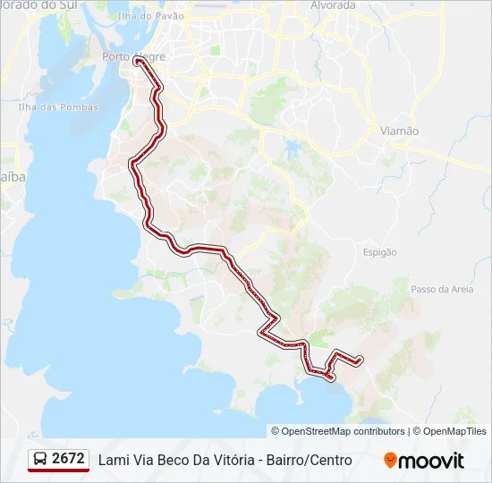 2672 Bus Line Map