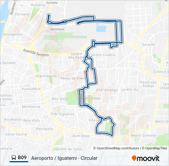 B09 Bus Line Map