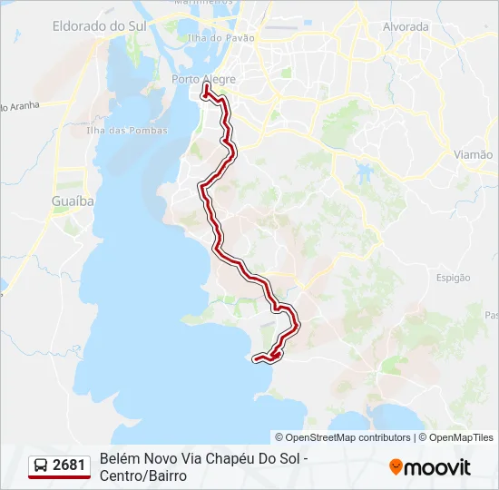 2681 Bus Line Map