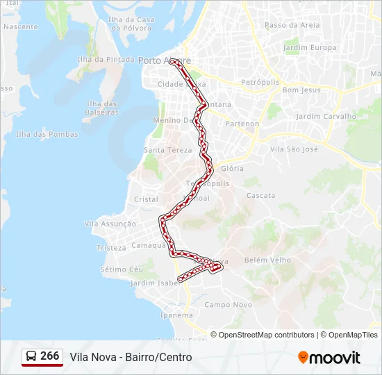 266 Bus Line Map