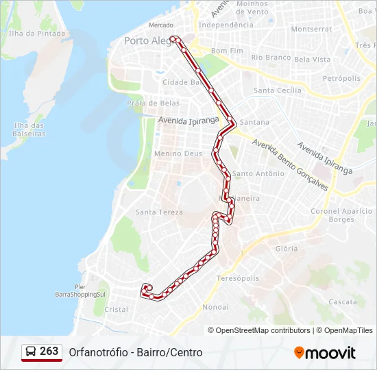 263 Bus Line Map
