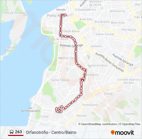 263 Bus Line Map
