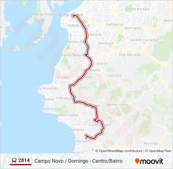 2814 Bus Line Map