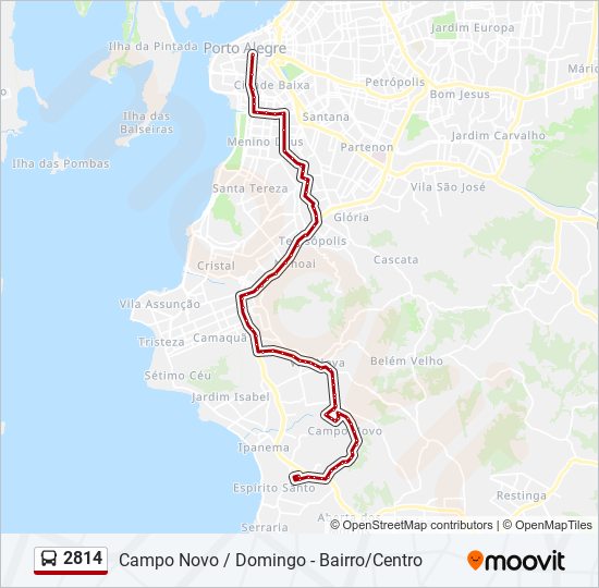 Mapa de 2814 de autobús